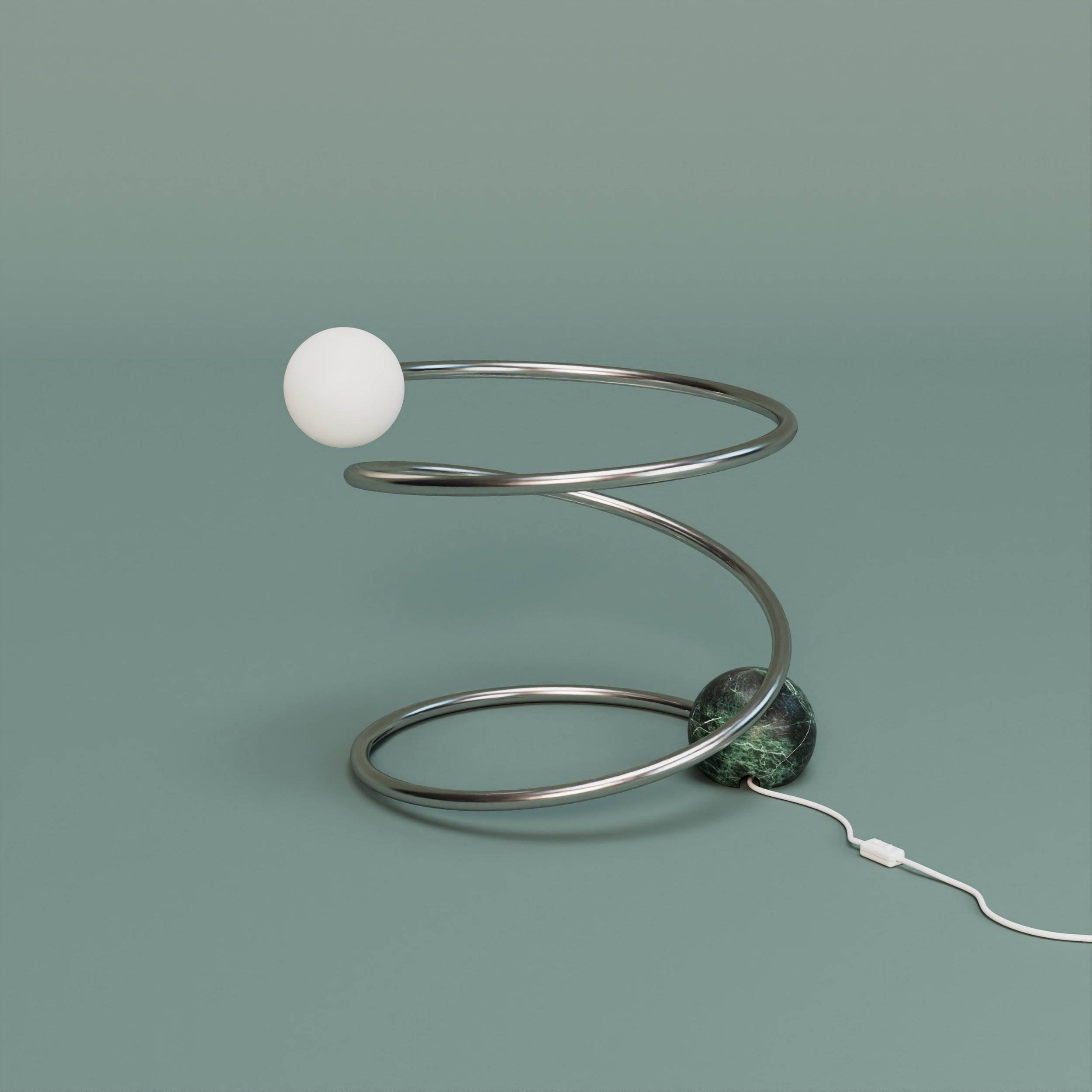 Areti desk lamp spiral 523 OL verde guatemala