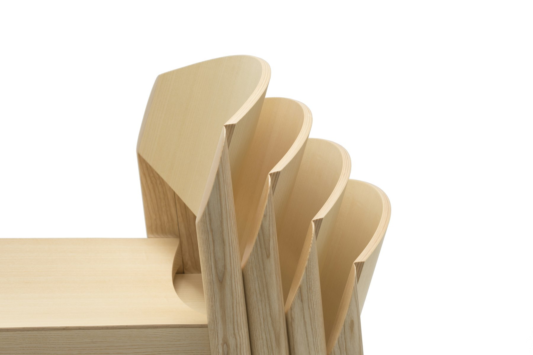 MAURO CHAIR ash Mauro Pasquinelli c2018 Establishedand Sons c Peter Guenzel White Background Detail Stacked 03 300dpi