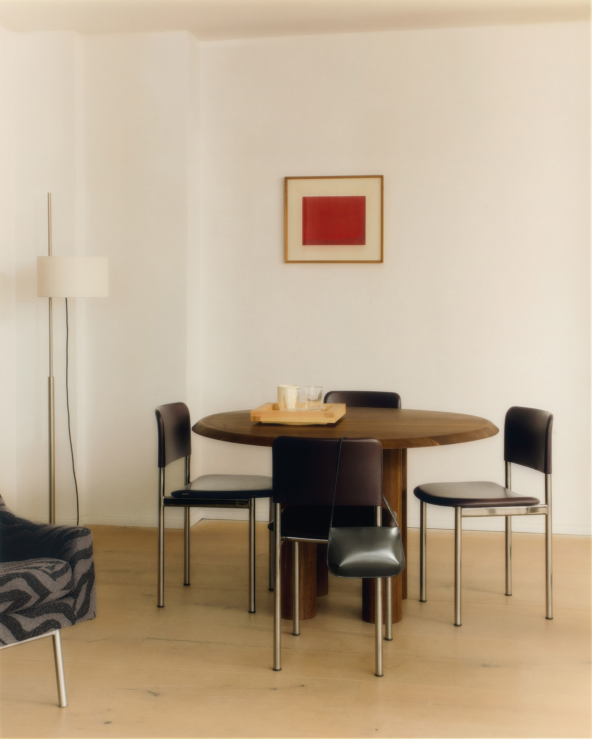 Islets Smoked Oak Planchair Leather Max Dark Brown Achair Tableau