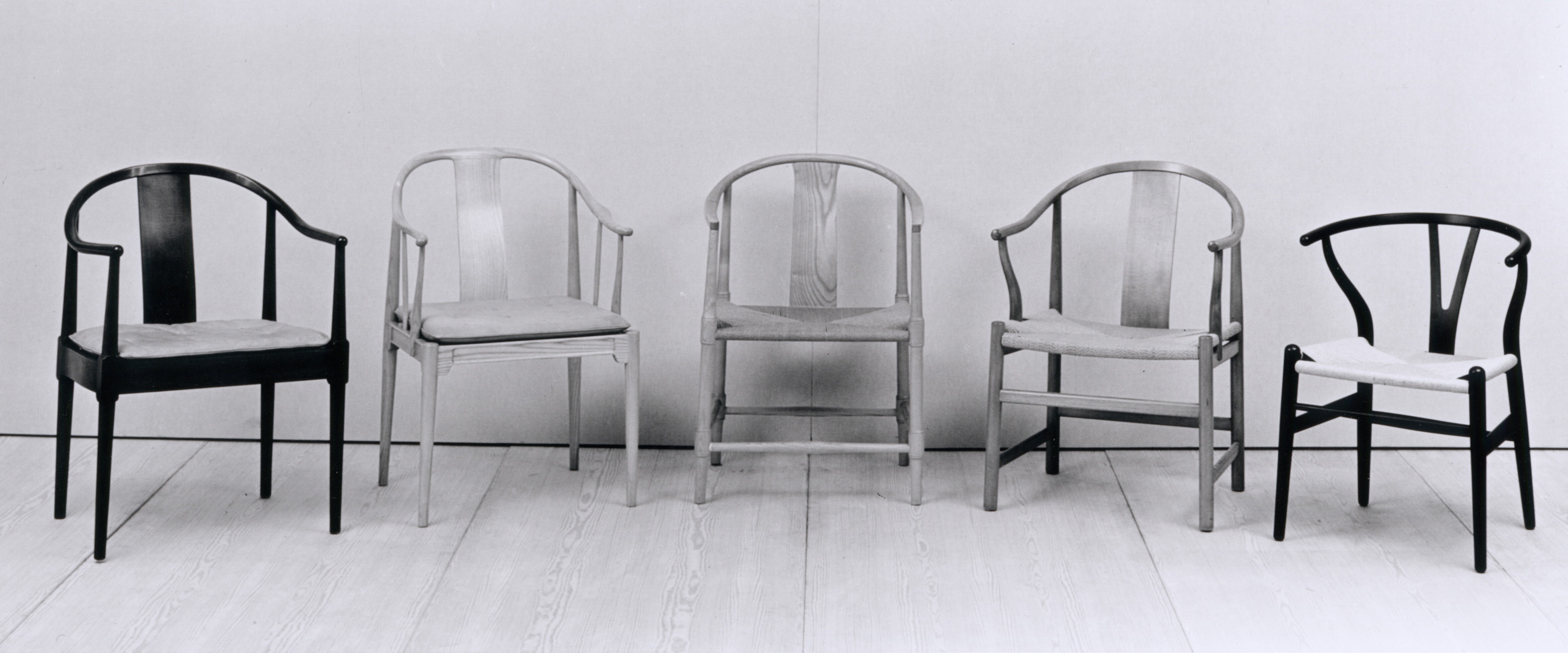 4 China chairs one Y chair
