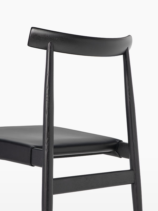 Edo wood chair sedia frassino nero 3