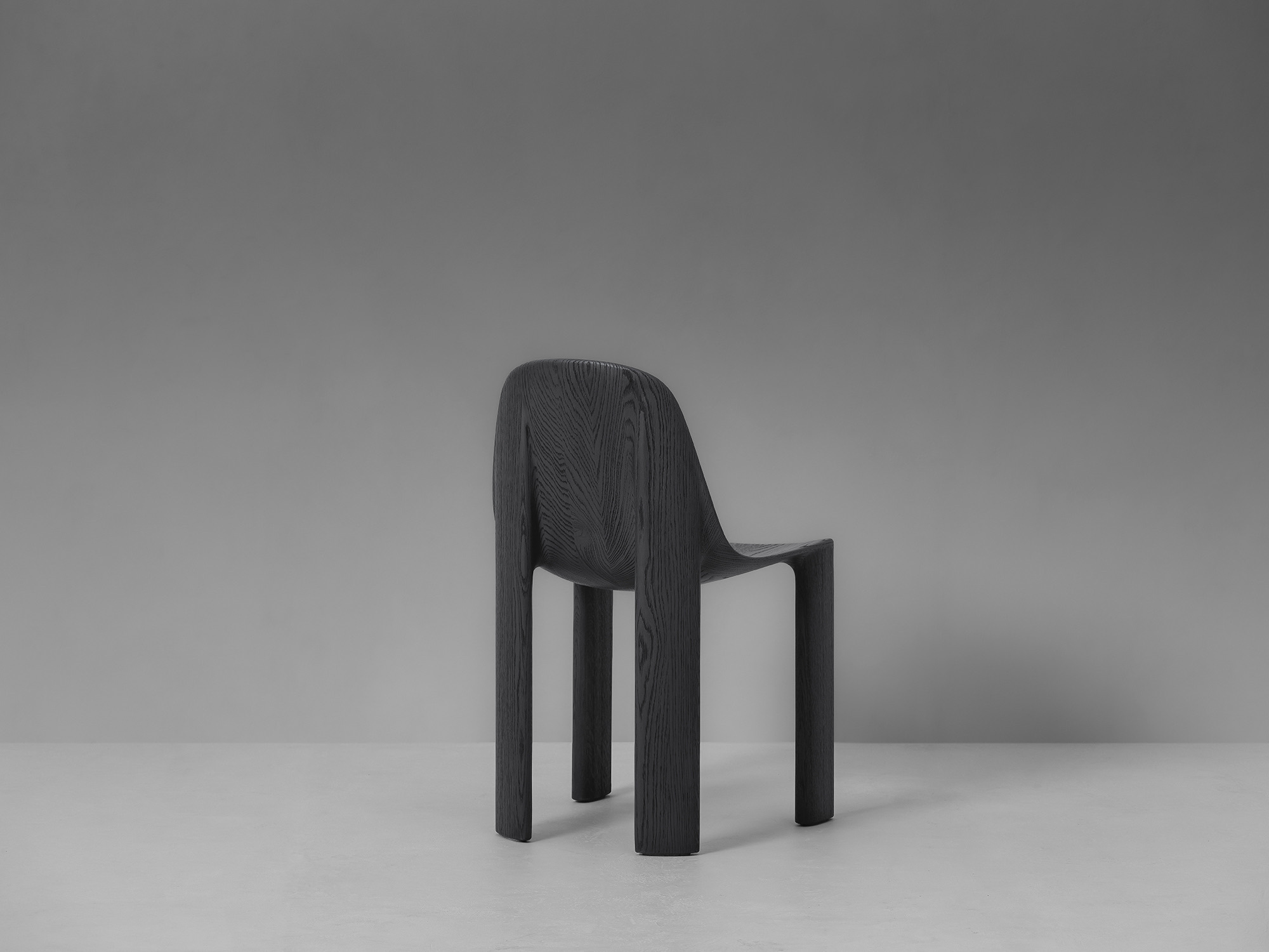 Van Rossum Yeti dining chair oak obsidian brushed 3