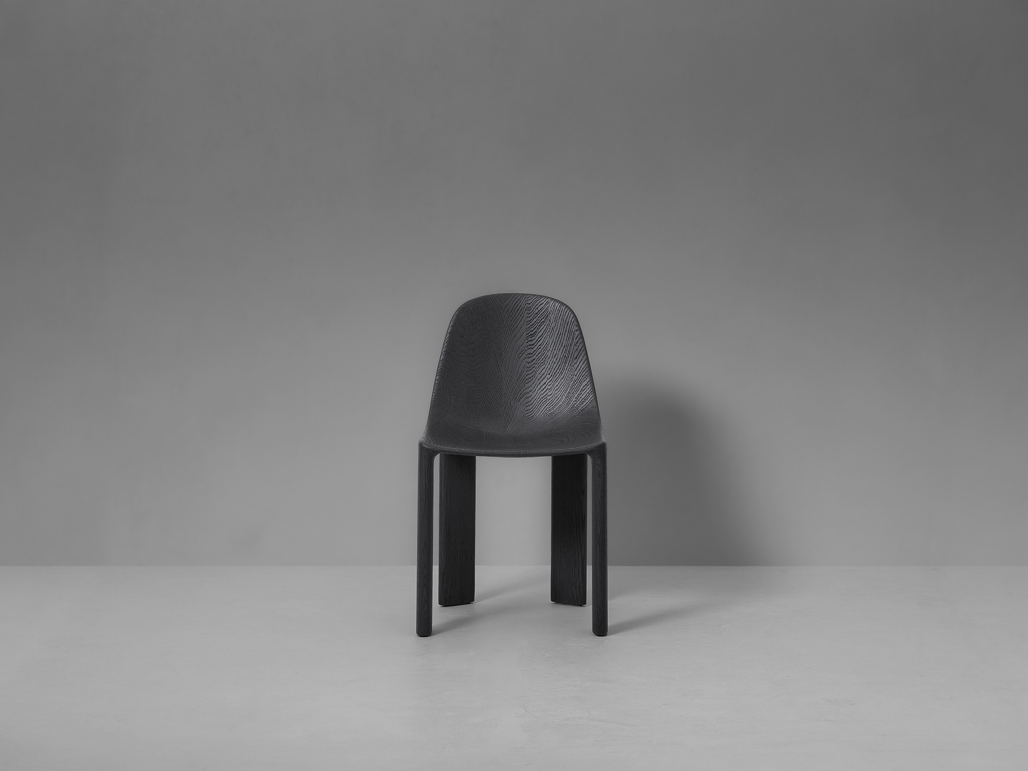 Van Rossum Yeti dining chair oak obsidian brushed 4