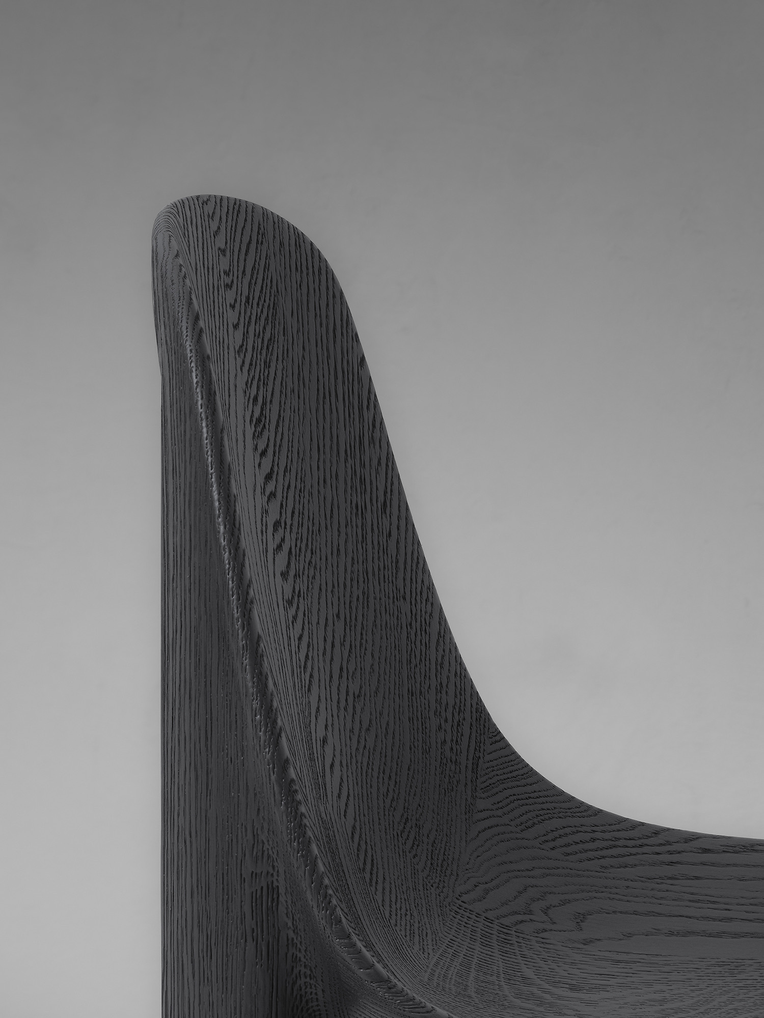 Van Rossum Yeti dining chair oak obsidian brushed 6